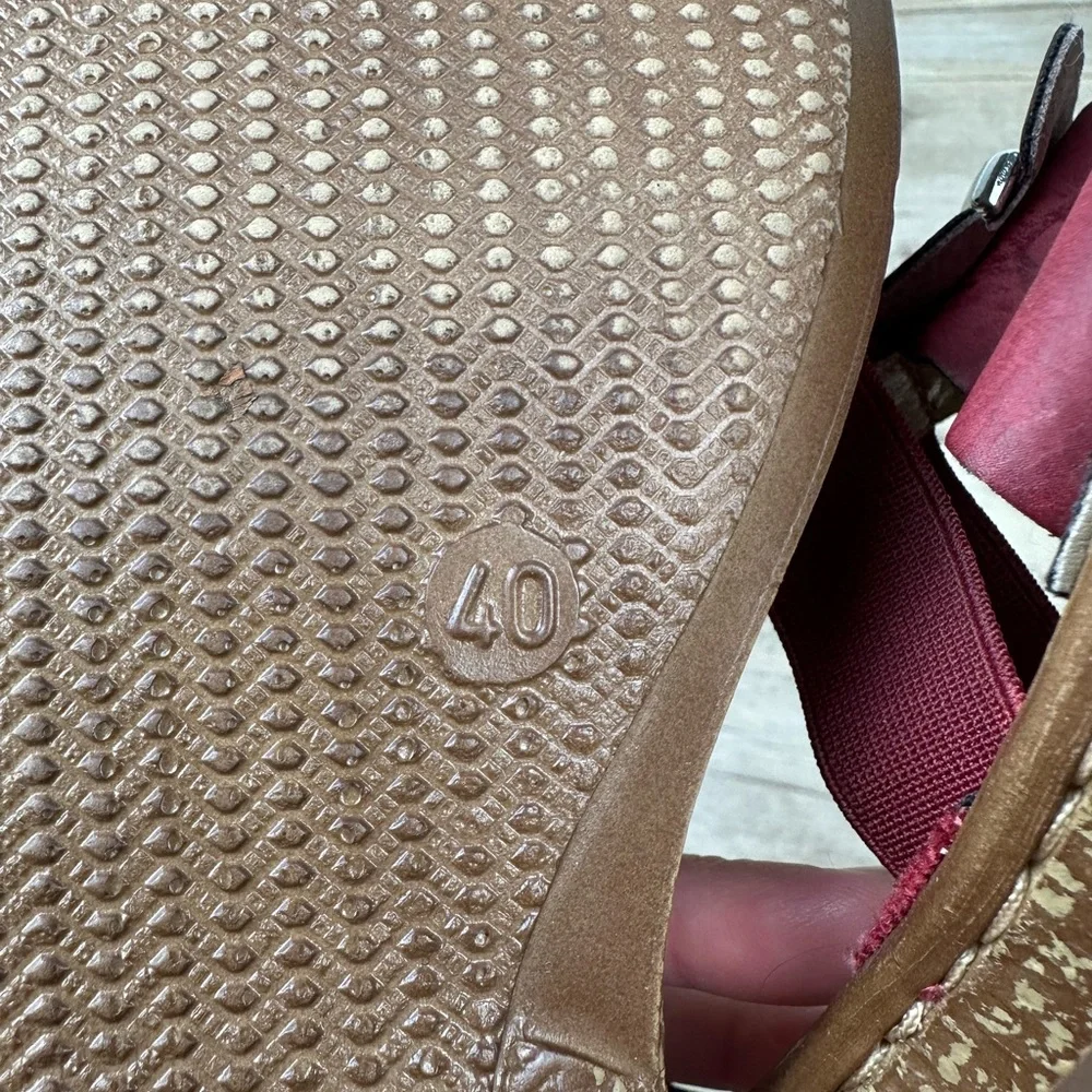 Rieker Comfort & Style Regina Red Leather Sandal